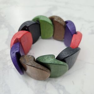 2/$20 Handmade Colourful Wooden Bracelet